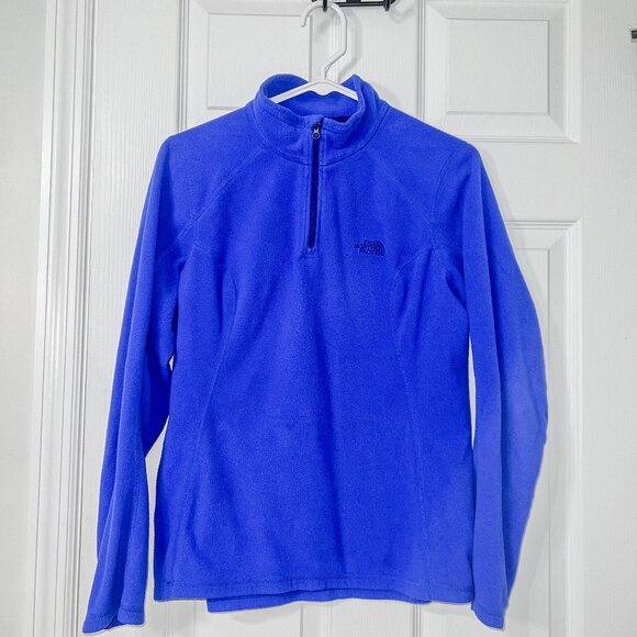 The North Face Women's Cobalt Blue 1/4 Zip Jacket Size M - Picture 1 of 5